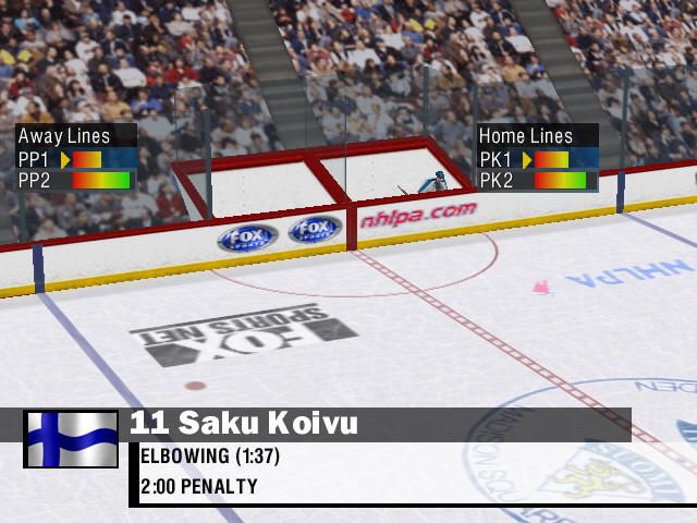 NHL Championship 2000 screenshot 4 for Playstation